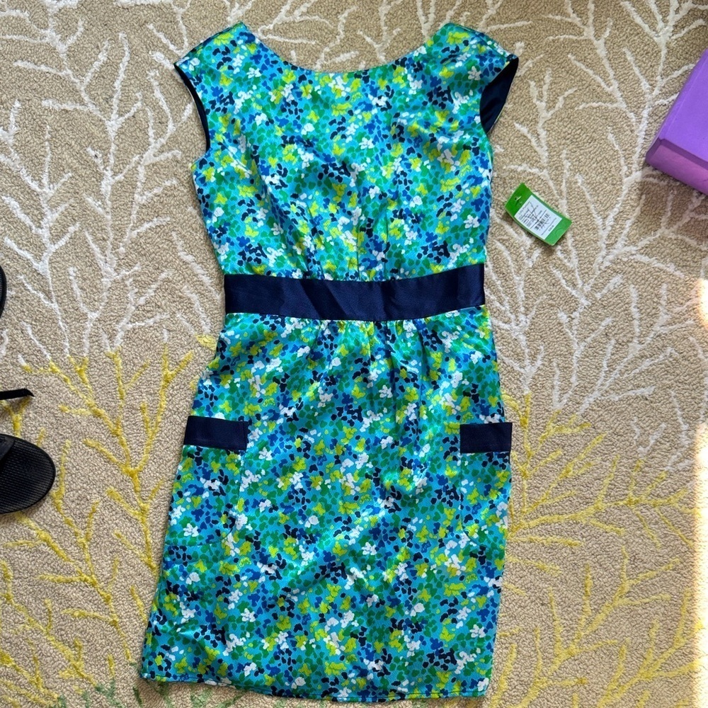 Lily Pulitzer abstract pocket Kimball dress 2 NWT